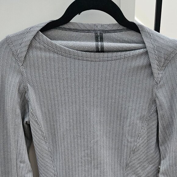 Lululemon Kanto Catch Me Long Sleeve Herringbone Shirt - Picture 4 of 8